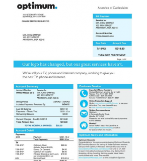 Cable Bill, Optimum